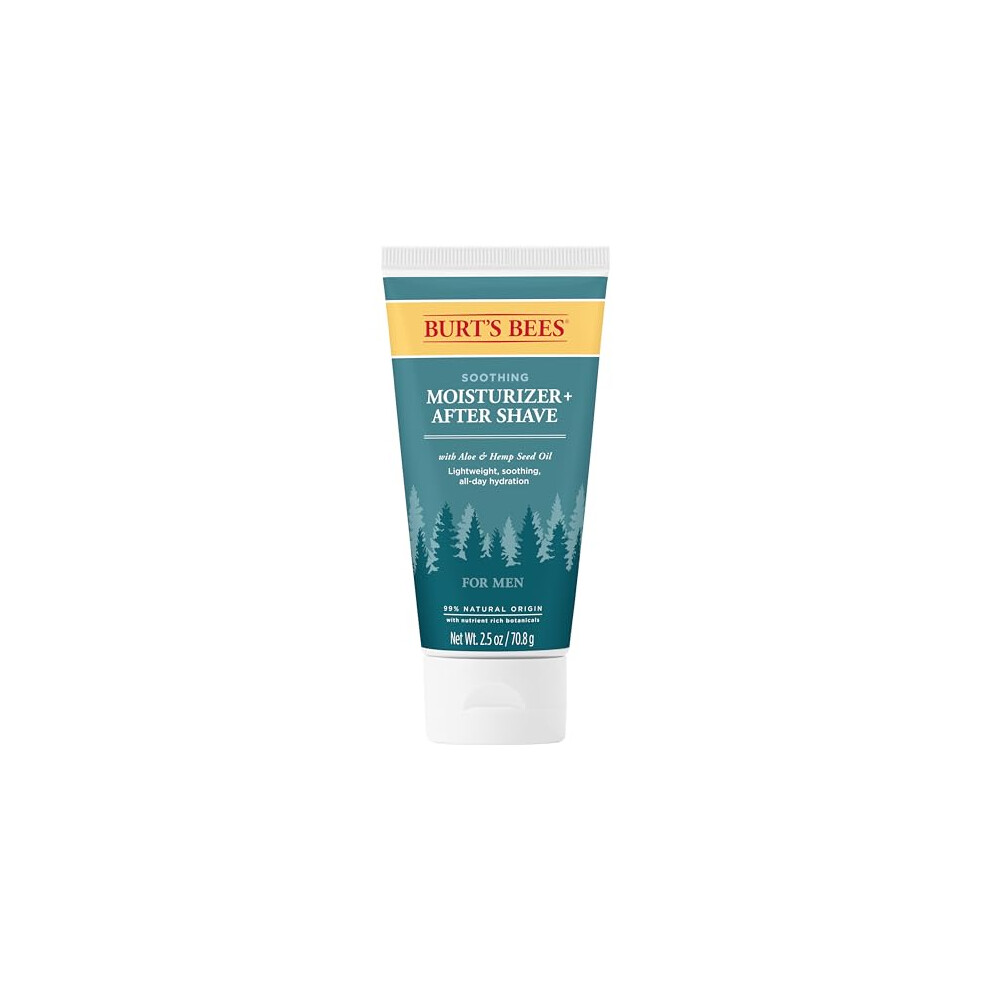 Burt's Bees Soothing Moisturizer + After Shave with Aloe & Hemp, For M
