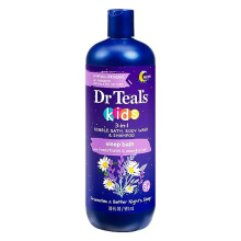 Dr. Teal's Kids 3-em 1 Banho de espuma, lavagem do corpo e banho de sono de shampoo (1)
