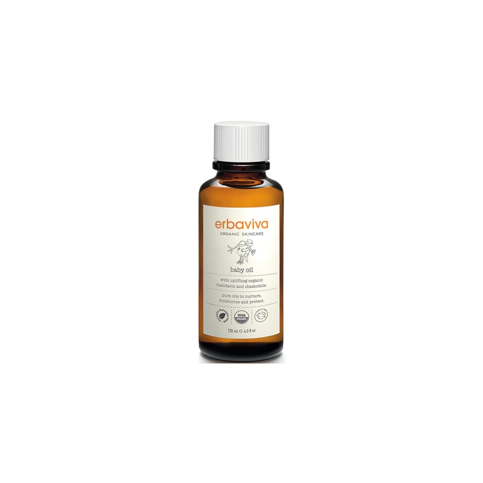 Erbaviva Baby Oil, 4 Fl Oz