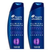 Head & Shoulders Clinische Dandruff Shampoo Twin Pack, Voorschrift Sterkte, Olie & Schilfer Controle, 13.5 Fl Oz