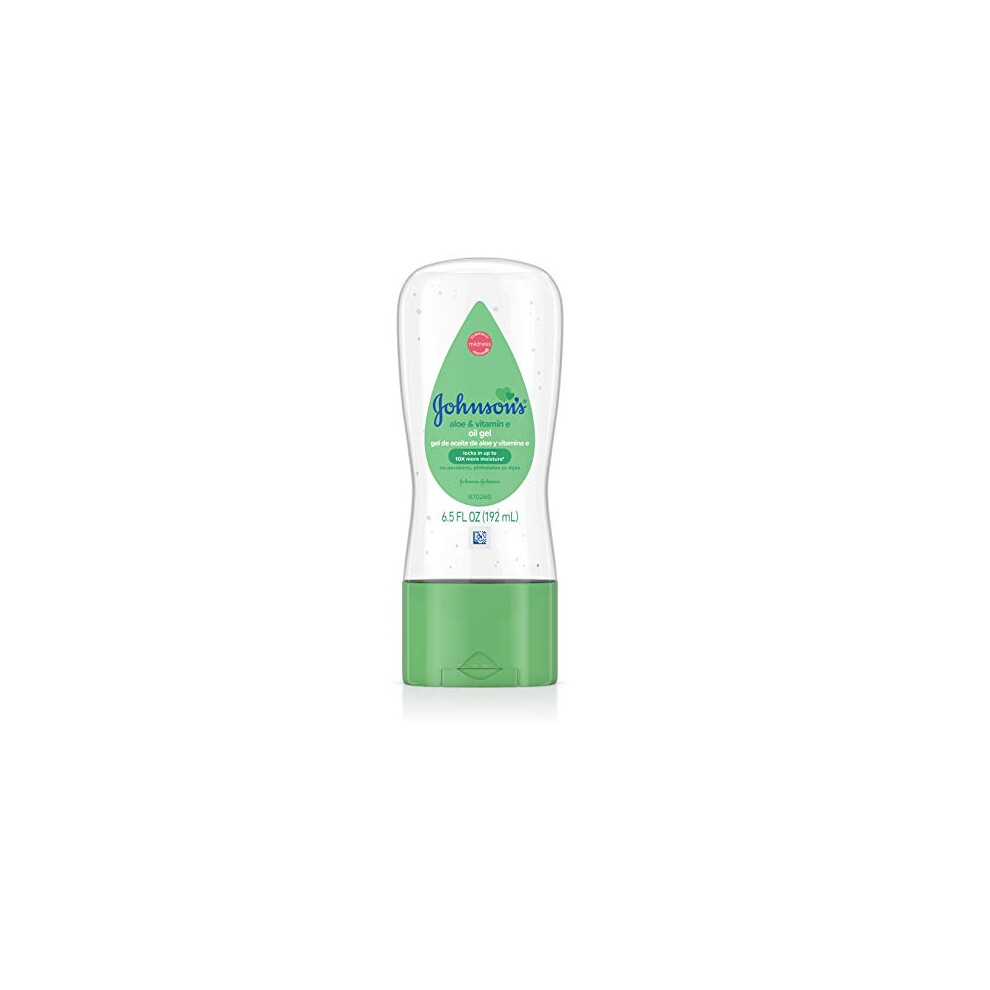 Gel d'huile pour b?b? Johnson's avec aloe vera et vitamine E, hypoallerg?nique, 6,5 fl. oz - Soin de la peau d?licate des b?b?s.