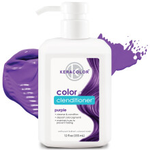 Keracolor Clenditioner Purple - 3-in-1 Semi-Permanent Color Depositing Conditioner, Cruelty-Free, 12 Fl. Oz.