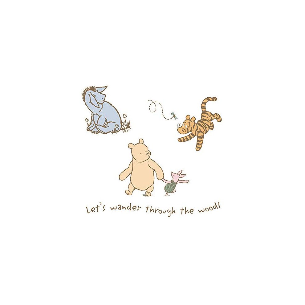 Lambs & Ivy Storytime Pooh Wall Decals - Beige, Animals, Disney, Bear
