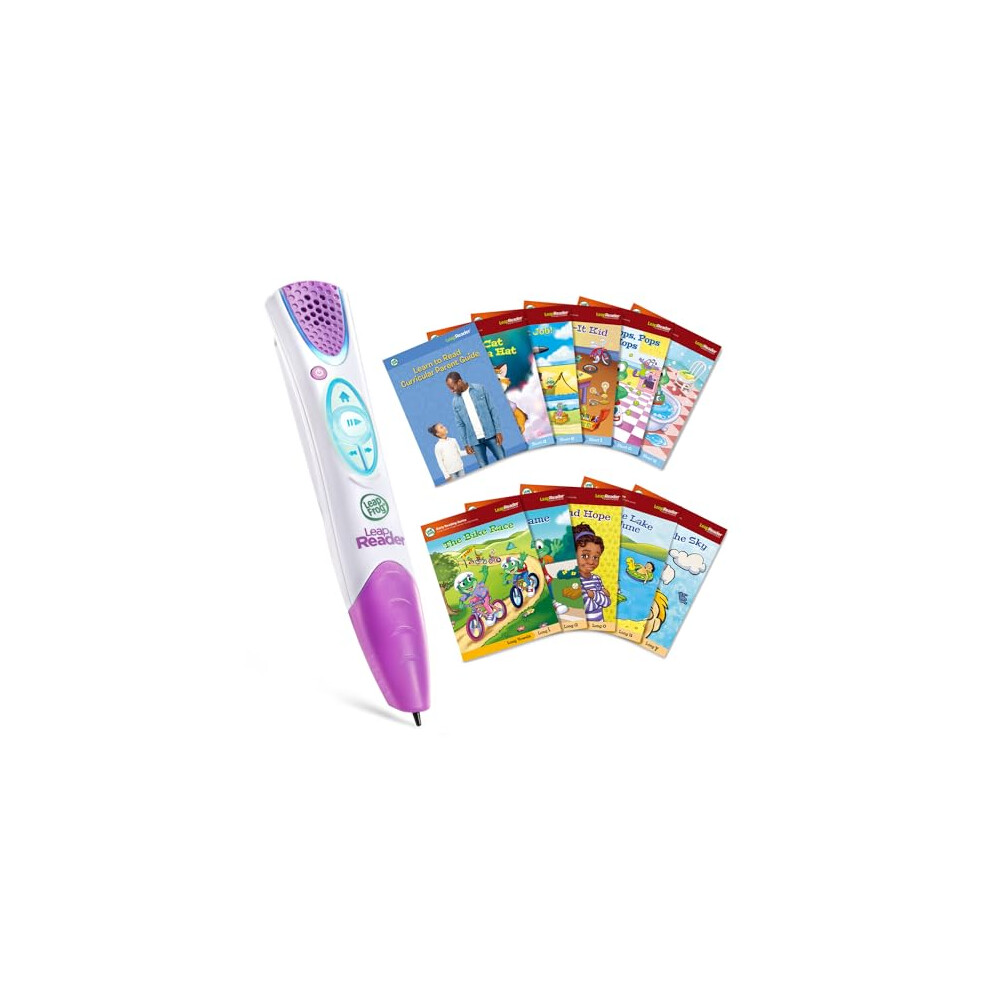 Syst?Me Leapreader Leapfrog - Mega Pack De 10 Livres D'apprentissage ? Lire, Couleur Rose, Id?Al Pour Les Jeunes Lecteurs-image