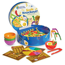 Learning Resources Noodle Knockout! Fine Motor Game Fine Motor Skills Toys 67 Pieces Ages 4+