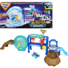Monster Jam Megalodon Monster Wash enthlt einen farbwechselnden Truck, interaktives Wasserspiel-Kinderspielzeug fr Kinder ab 3 Jahren