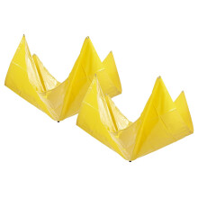 Mytee-produkter (2-pack) 5' x 5' drneringspresenning - taktak lcka Droppavledare Tarp Heavy Duty - gul