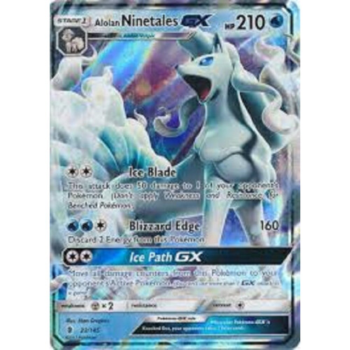 Pokemon Alolan Ninetales-GX - 22/145 - Ultra Rare - Sun & Moon: Guardi on  OnBuy