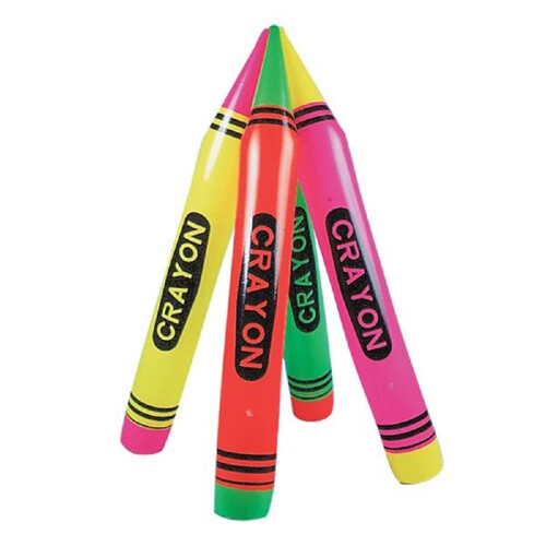 Rhode Island Novelty 44"""" Neon Crayon Inflate - One Piece