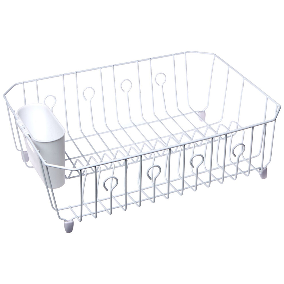 Rubbermaid White Dr VC0S2_6032-AR-WHT 6032ARWHT Large Dish Drainer, No
