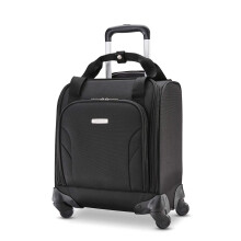 Samsonite Underseat Carry-On Spinner with USB Port, Jet Black, One Siz