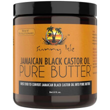 Sunny Isle Jamaican Black Castor Oil Pure Butter 8oz | Stimulates Hair Growth | Effective Moisturizer Hair & Skin | All Types & Textures