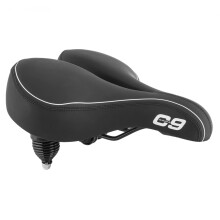 Sunlite Cloud-9 Sella Cruiser a sospensione per bicicletta Cruiser Gel Divano Nero