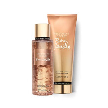 Ensemble Bare Vanilla: Brume S Mist & Lotion – vanille fouettée et cachemire, parfum doux et sensuel