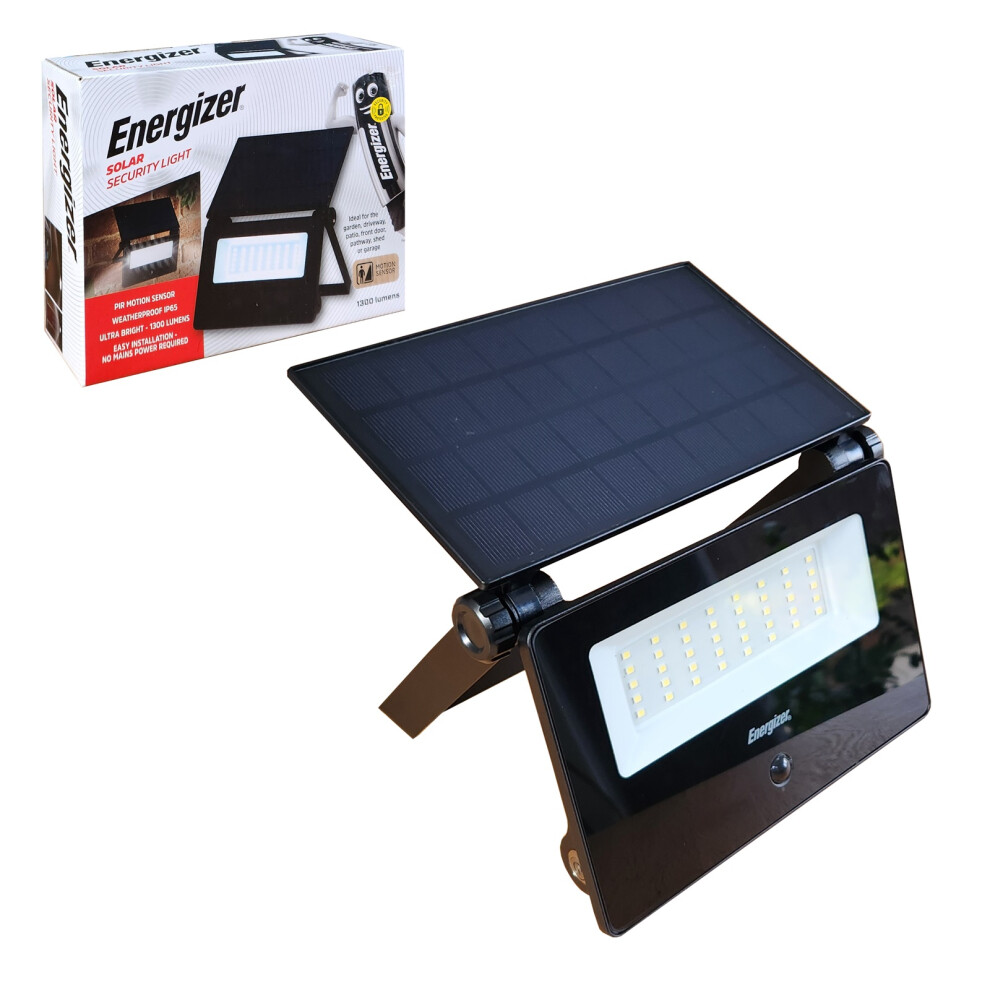 Energizer Heavy Duty Motion Activated Solar Powered 1300 Lumens Security Light