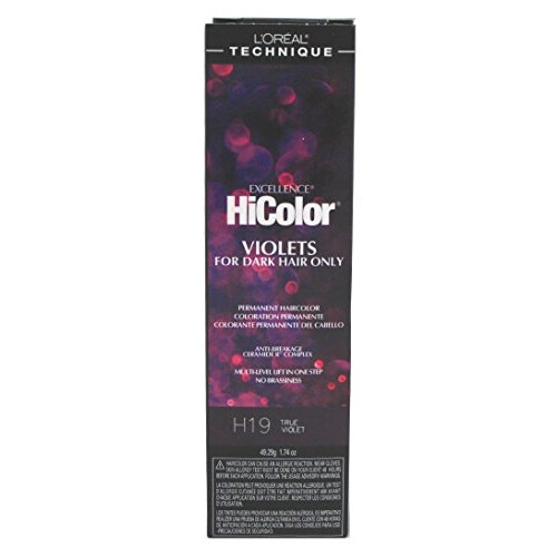 L’Oréal Paris L'OREAL TECHNIQUE HiColor Μωβ & Μαύρο Μόνιμο Χρώμα Μαλλιών - Ceramide R Complex, Multi-Lift Χωρίς Brassiness 2