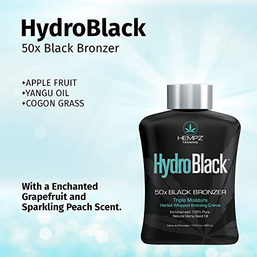 HEMPZ Hydroblack 50X Black Bronzer - Φυτικό ενυδατικό αυτομαυρίσματος 2