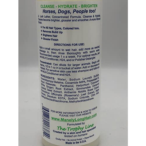 Manely Long Hair Shampoo 16oz. 2