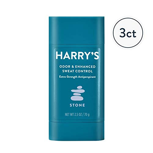 Harry's Harrys Extra - Αντιιδρωτικό - Έλεγχος Οσμής & Έντονης Εφίδρωσης για Άνδρες - Stone, Πακέτο 3 1