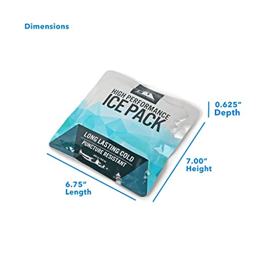 Titan Deep Freeze Högpresterande Ispack - (2-pack) 250g - Långvarig, Punkteringsresistent Kylpack 2