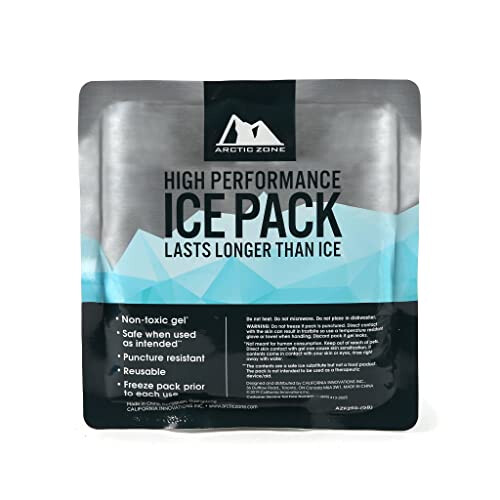 Titan Deep Freeze Högpresterande Ispack - (2-pack) 250g - Långvarig, Punkteringsresistent Kylpack 1