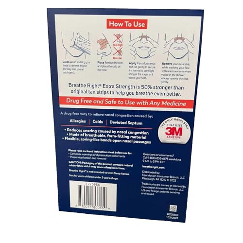 Breathe Right Extra Nasal Strips  72 count  2 Pack 2