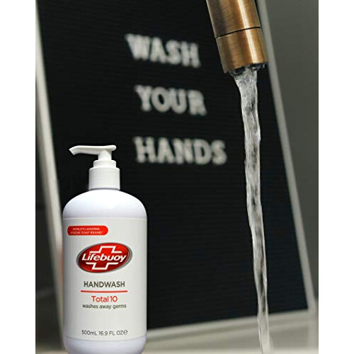 Lifebuoy Total 10 Detergente per le mani, 16,9 FL OZ (500 ml) 2