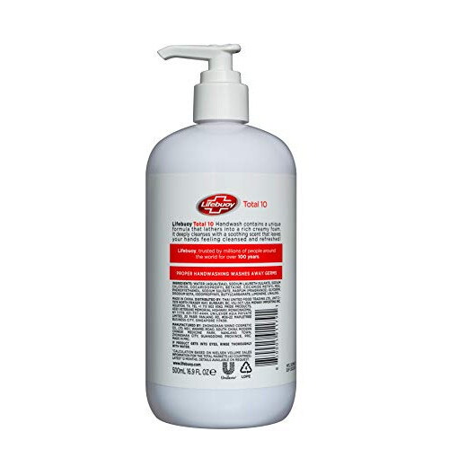 Lifebuoy Total 10 Detergente per le mani, 16,9 FL OZ (500 ml) 1