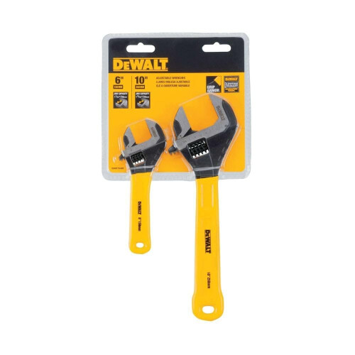 DeWalt Dewalt Dip Grip Adjustable Wrench 2Pk 1