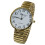 Damars Stor Nummerur Stretchband Klocka Guld 1262G 6
