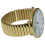 Damars Stor Nummerur Stretchband Klocka Guld 1262G 4