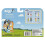 Bluey Bluey Figura 4-Pack, passe o pacote de 2,5 a 3 polegadas, bingo, pai de Lucky e 4