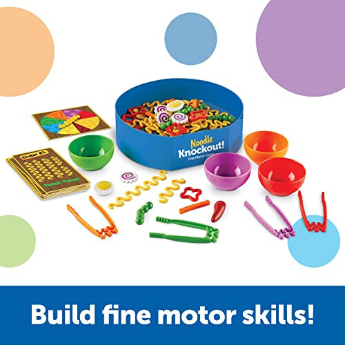 Learning Resources Learning Resources Noodle Knockout! Fine Motor Game Fine Motor Skills Toys  67 Pieces  Ages 4+ 2