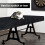 gSE 12 Housse de Table de Shuffleboard en Cuir Synthétique (Noir) 5