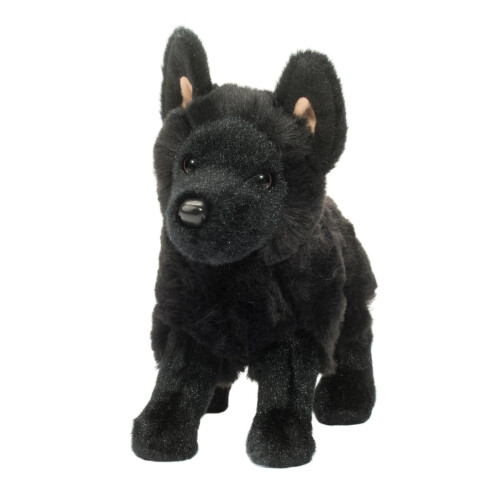 Black german shepherd plush discount