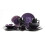 HomeVss, Stoneware Sonoma 16pc Dinnerware Set, Black + Speckled Spin W 2