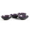 HomeVss, Stoneware Sonoma 16pc Dinnerware Set, Black + Speckled Spin W 4