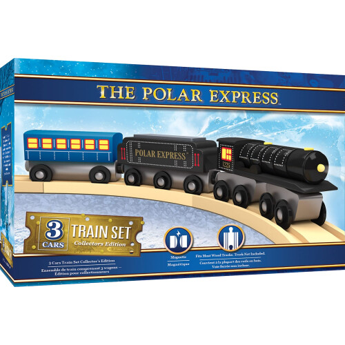 MasterPieces Wood Train Sets - Polar Express 3 Piece Train Set - O 2