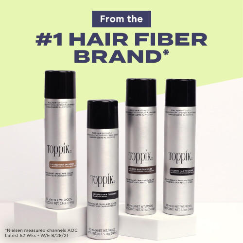 TOPPIK Toppik Colored Hair Thickener, Light Brown, Volumizing Root Touch Up C 2