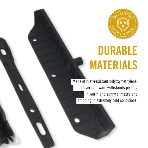 Nuvo Iron LSB48 Hardware System-Holder op til 11 plader Louver Black 1