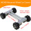 Μηχανισμός Μηχανικών Ροδών 4WD Μεταλλικό Chassis Ρομπότ Remote Control Kit για Arduino 2