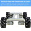 Μηχανισμός Μηχανικών Ροδών 4WD Μεταλλικό Chassis Ρομπότ Remote Control Kit για Arduino 6