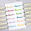 WRITECH Arts Sign Brush Pen Brush Tip Marker Felt Tip Water Based Ink 3