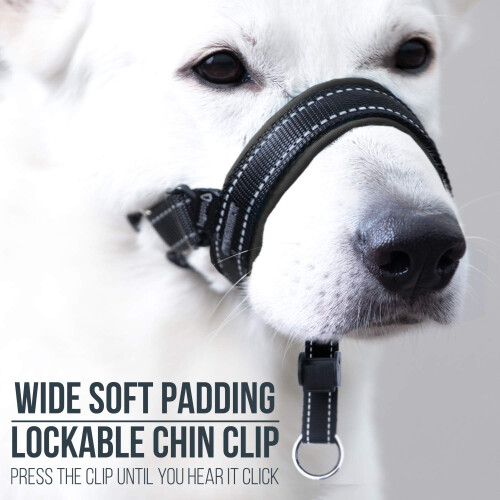 GoodBoy Dog Head Halter with Safety Strap - Stops Heavy Pulling On The 2