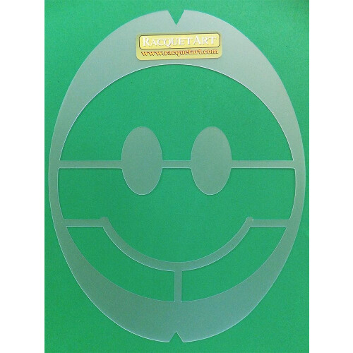 Kesjer Art Creative Tennis Ketsjer Stencil - Smiley Face 1