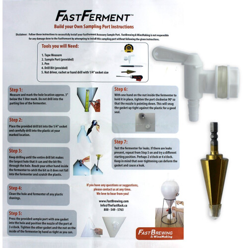??t ????da? de??  at?????a? Fastferment - ?e???a    ??e? Spigot & Drill Bit 1