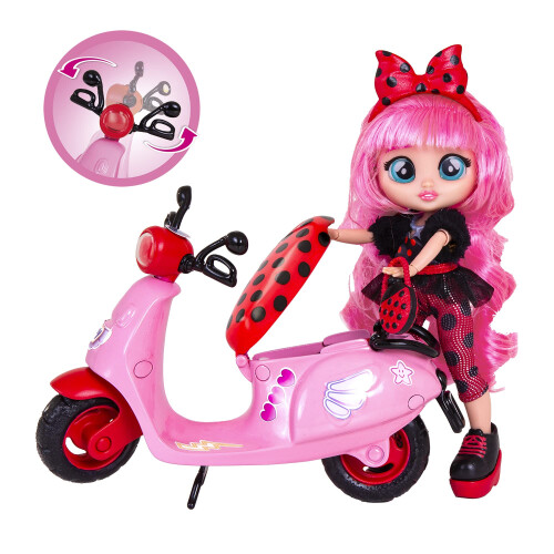 Chorar beb  s bff lady's scooter - meninas e meninos de 5 anos ou mais, 7,8 polegadas 1
