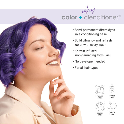 Keracolor Clenditioner LILA Haarfarbe     semipermanenter Haarfarb-Conditioner, tierversuchsfrei, 354 ml 1