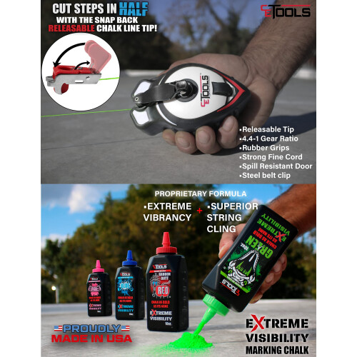 CE TOOLS Mean Green ΕΞΑΙΡΕΤΙΚΗ ΟΡΑΤΟΤΗΤΑ Μαρκαδόρος Κιμωλίας - Πράσινος 10 oz (283.5g) 2