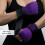 Hayabusa Quick Gel Boxhandschuh  Lila/Schwarz Medium 3